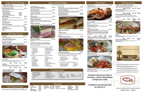 phil's restaurant calgary|Online Menu of Phil's Restaurants, Calgary, AB.